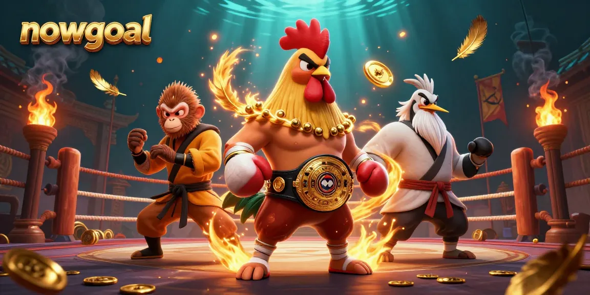Track real-time updates on football scores with nowgoal's vibrant 3D illustration featuring unique characters.