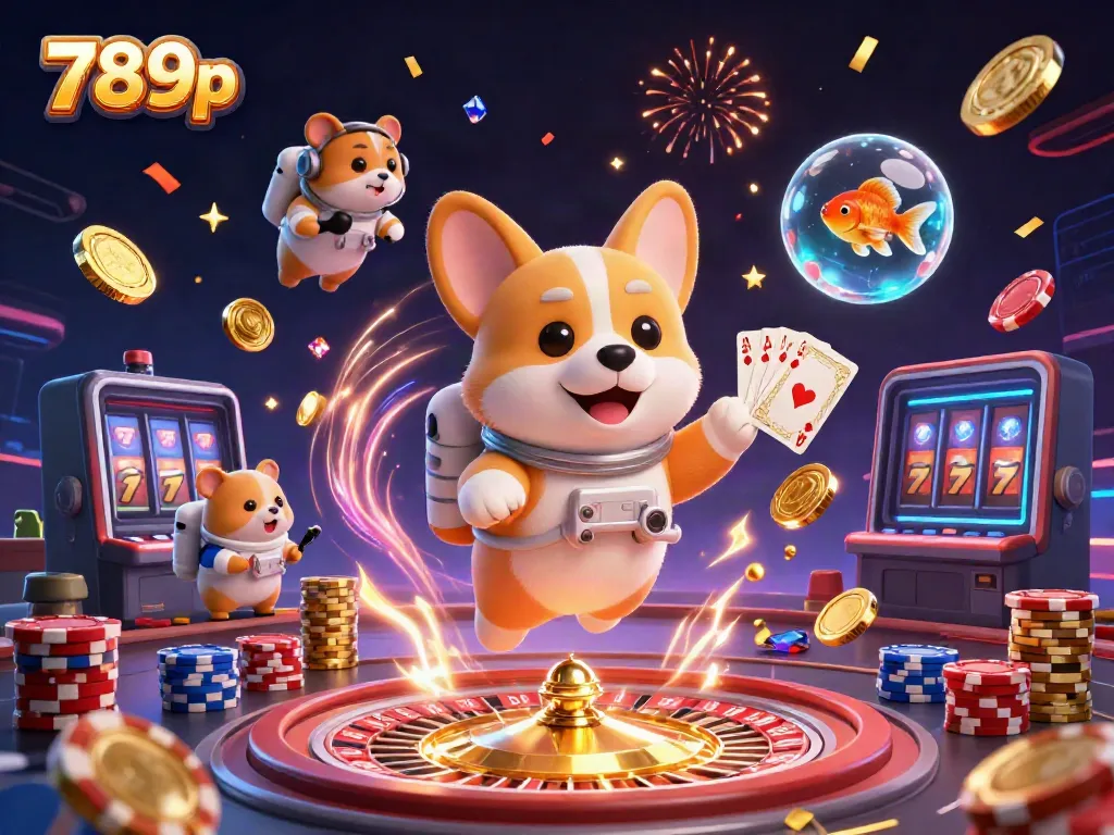 Engage with thrilling 789p gaming action featuring vibrant casino visuals and playful characters.