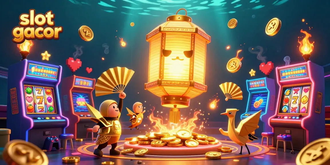 Experience the magic of slot gacor with a vibrant casino scene featuring lucky symbols and playful characters.