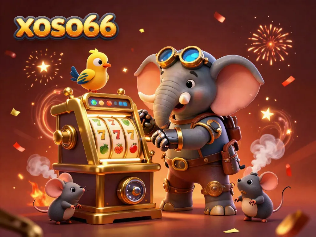 Experience thrilling gaming at xoso66 with vibrant slot machines and engaging 3D characters.