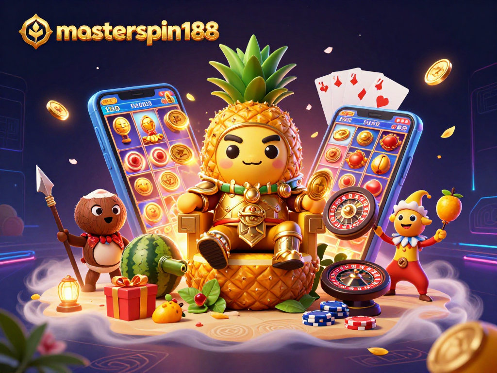 Masterspin188 celebrates the thrill of gaming with vibrant characters in an exciting casino scene.