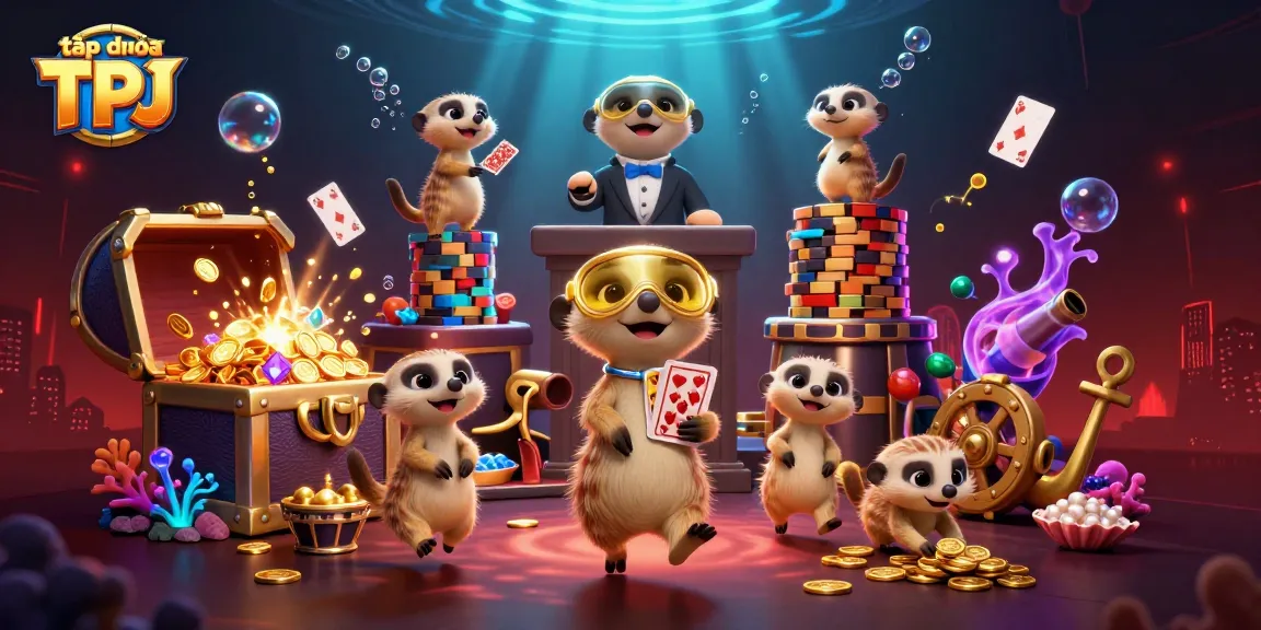 Experience the excitement of gaming at tập đoàn TPJ casino with meerkats managing thrilling operations.