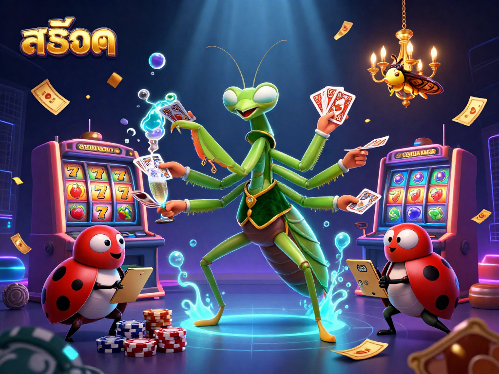 Experience thrilling slot action with สล็อต, vibrant characters and dynamic game elements in a casino setting.