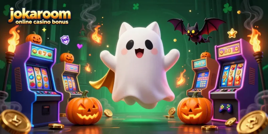 Experience exciting gameplay with the jokaroom online casino bonus featuring vibrant characters and casino elements.